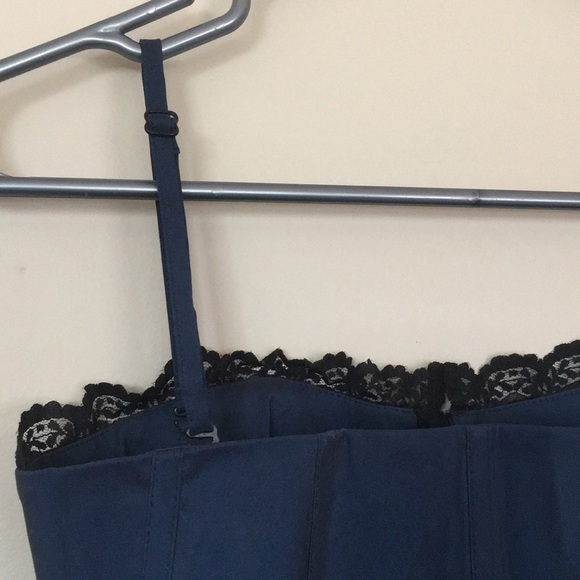 BNWT Early 00’s Mexx Navy & Black Corset Top - 2 - Picture 3 of 7